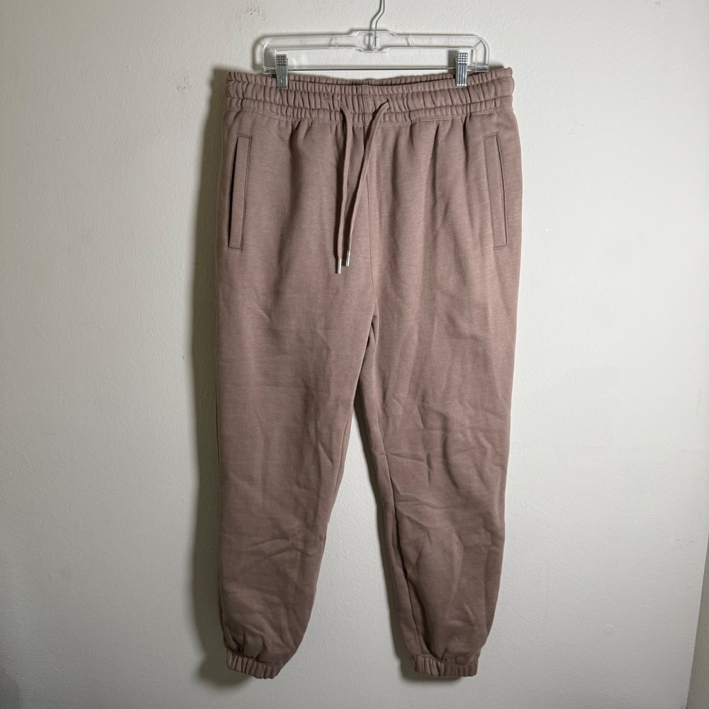 Maison‎ Article Mens Mauve Brown Fleece Jogger Sweatpants JM012382 Size L